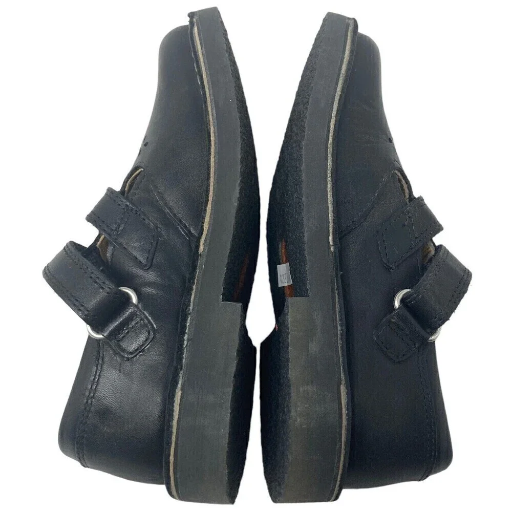 Clarks Girls Black Star Beam Flats Size 12 M Girls Leather Mary Janes NEW NIB